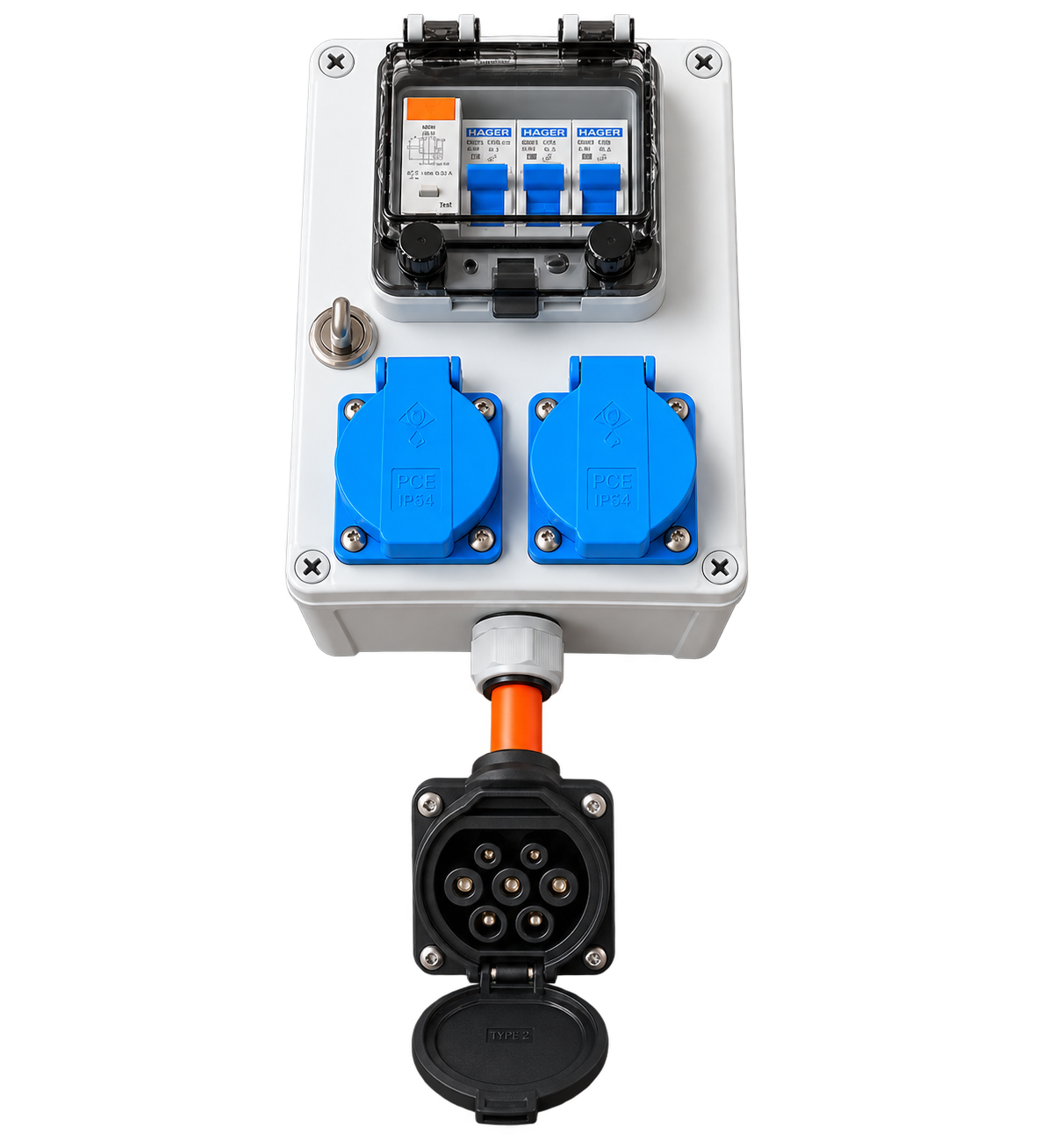 Adapter 1-fasig Vaste inbouw